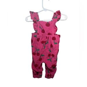 Old Navy 3–6M Cherry Corduroy Overalls